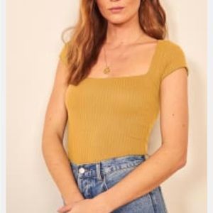 Reformation Bardot Top